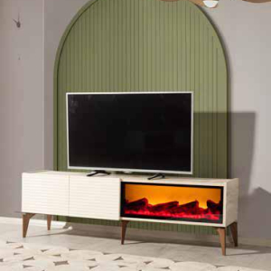 Alpina Şömineli Tv Ünitesi Tek Alt